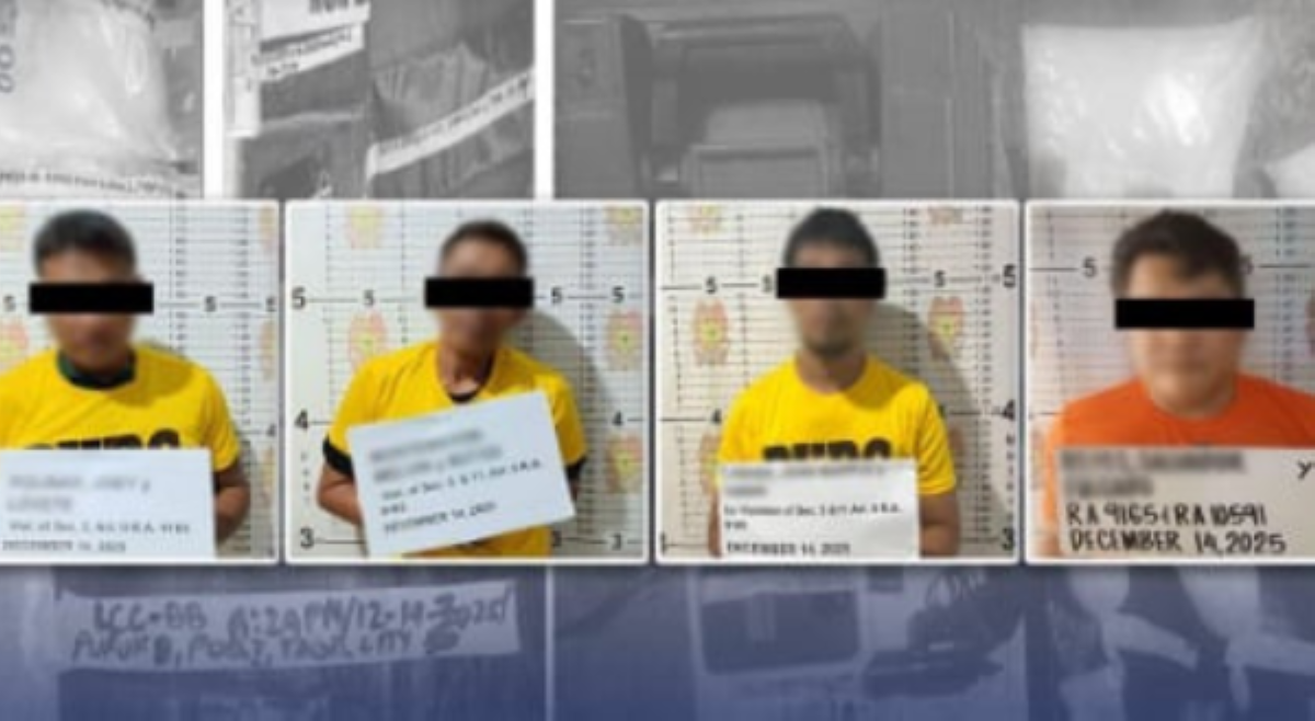 4 na lalaki, arestado; higit ₱44M halaga ng shabu, marijuana atbp., narekober