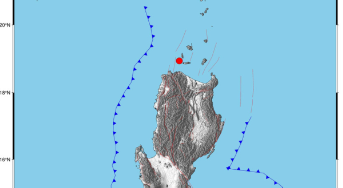 Dalupiri Island sa Cagayan, niyanig ng magnitude 5.2 na lindol
