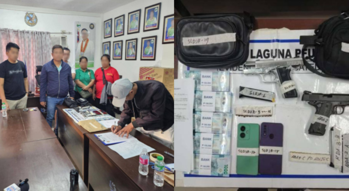 Barangay captain, bodyguard arestado sa kasong estafa, illegal possession of loose firearms