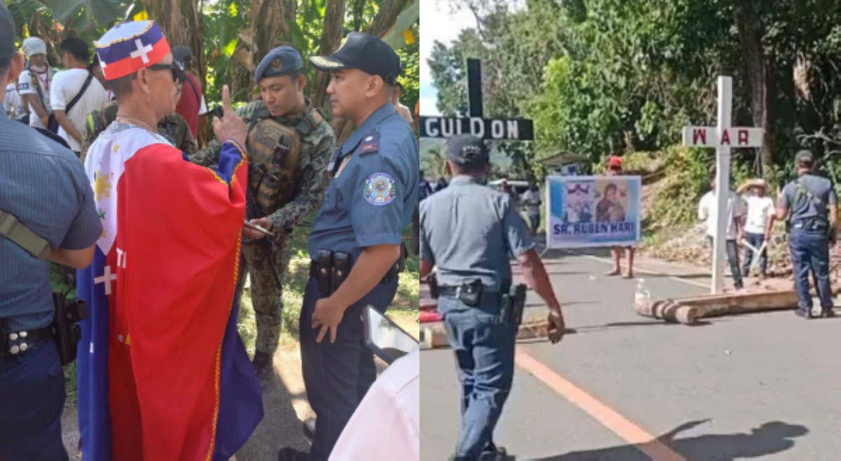 &lsquo;Mga bagong may ari ng mundo&rsquo; binarikadahan kalsada ng Davao Oriental
