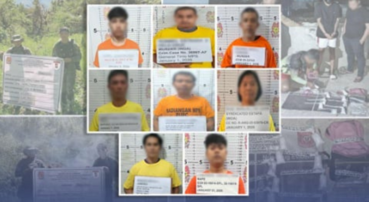 8 most wanted arestado; halos ₱9M halaga ng droga, nasabat sa unang dalawang araw ng 2026