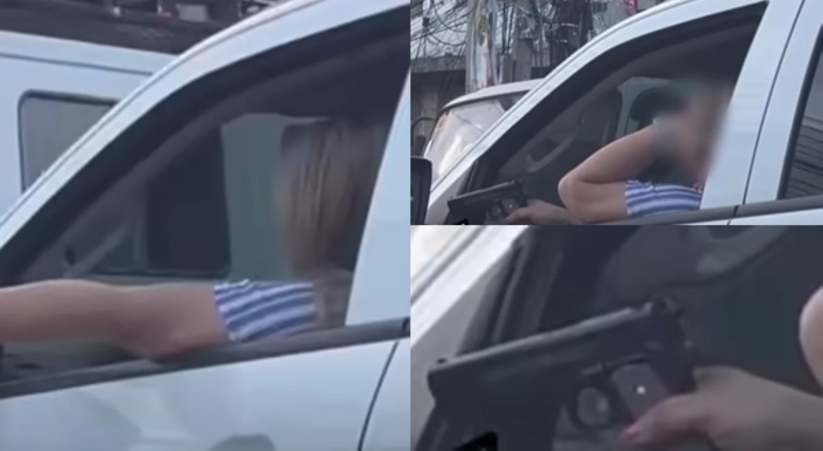 Toy gun lang? Lady driver na nagpakita ng baril, nanakot lang daw ng namamalimos