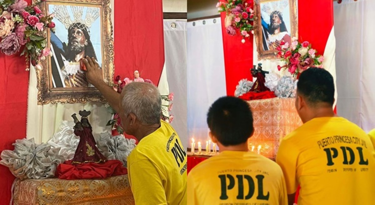 Mga preso sa Puerto Princesa, tuloy ang debosyon sa Poong Nazareno