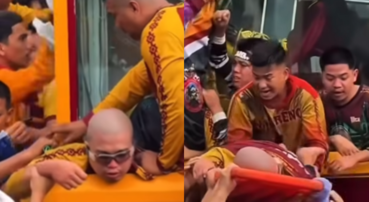 Hijo na nawalan ng malay, nalaglag sa stretcher, nagpasalamat pa rin sa Nazareno