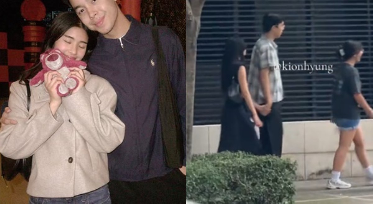 Leon Barretto, naispatang ka-holding hands si Sophia Laforteza ng Katseye