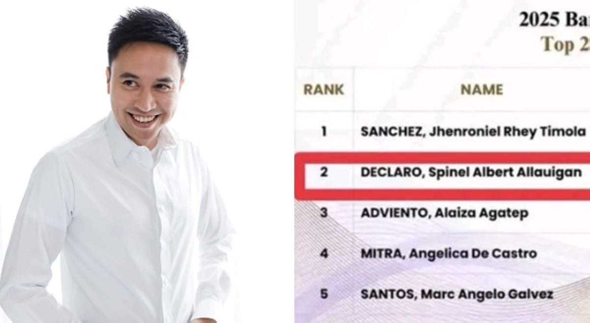 Malalang bawi: Bar flunker noon, Top 2 ng 2025 Bar exam ngayon!