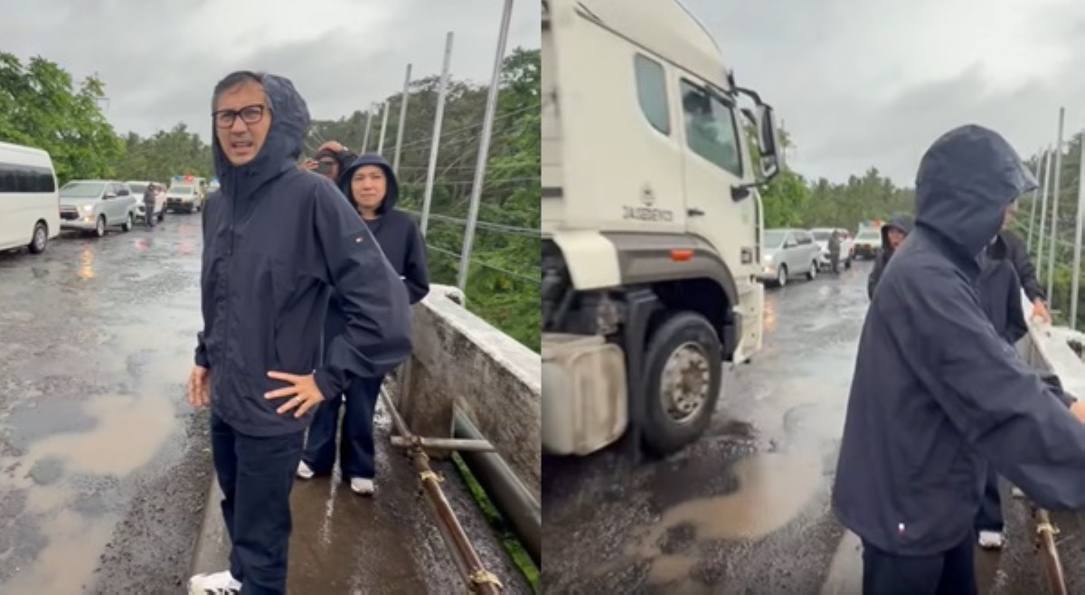 'P*t*ng ina, delikado 'to!' Dizon, napamura sa umuugang tulay sa CamSur