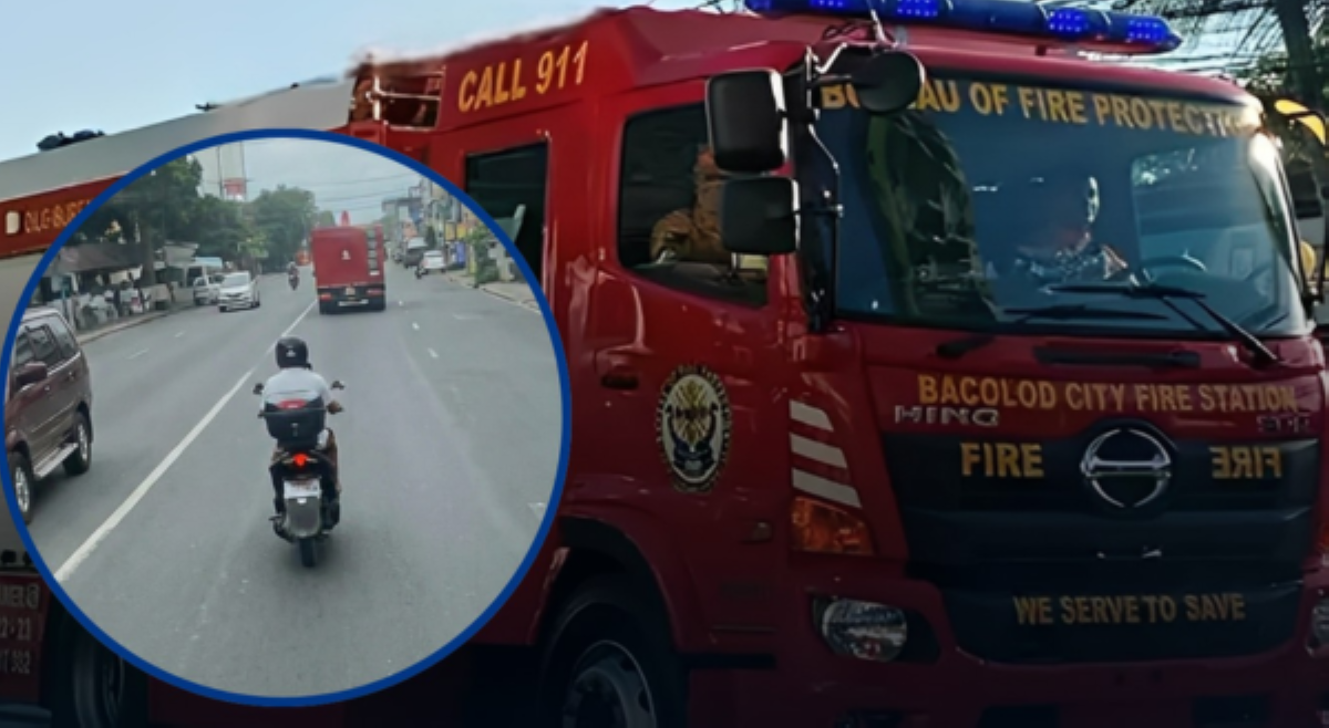 Rider na humarang sa nagmamadaling truck ng bumbero, buminggo sa LTO