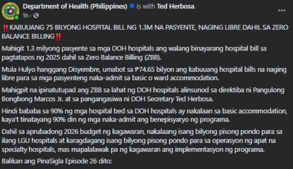 Photo courtesy: DOH 