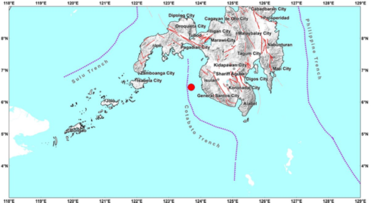 Sultan Kudarat, niyanig ng magnitude 4.3 na lindol