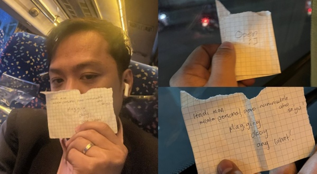 #BalitaExclusives: Umiiyak na pasahero, binigyan ng 'random message' ng nakasakayang estranghero!