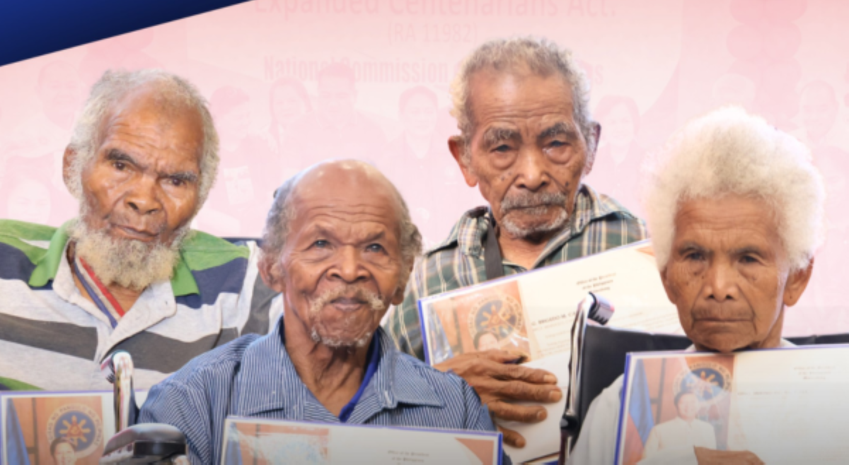 4 na Aeta, ginawaran ng ₱100K centenarian cash gift