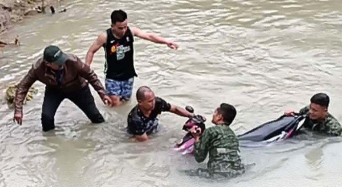 Pamilya, nasagip matapos bumagsak isang tulay sa Masbate