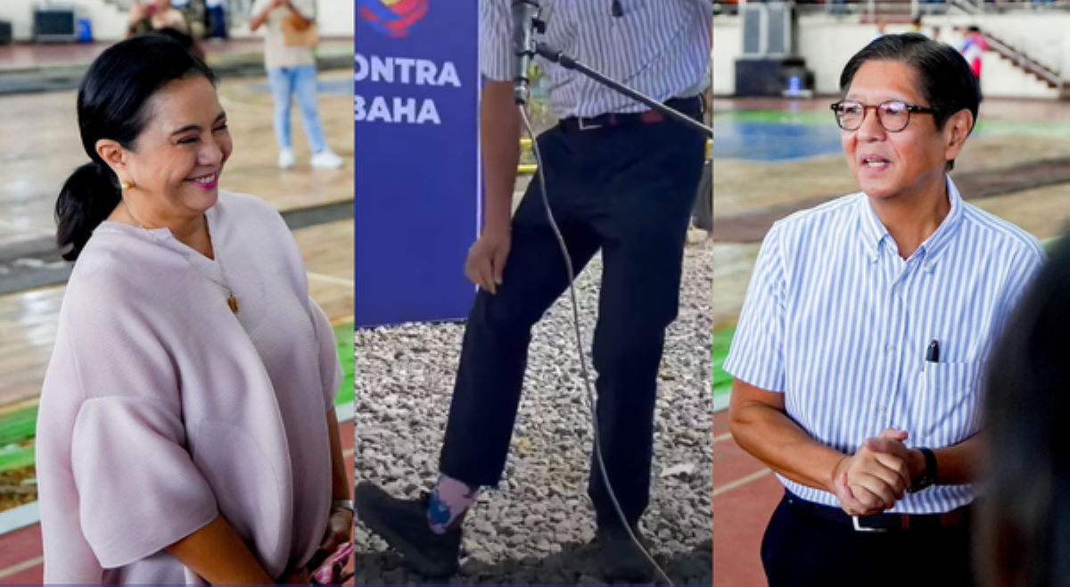 PBBM, ibinidang nagsuot ng medyas na pink sa pagbisita sa Naga!