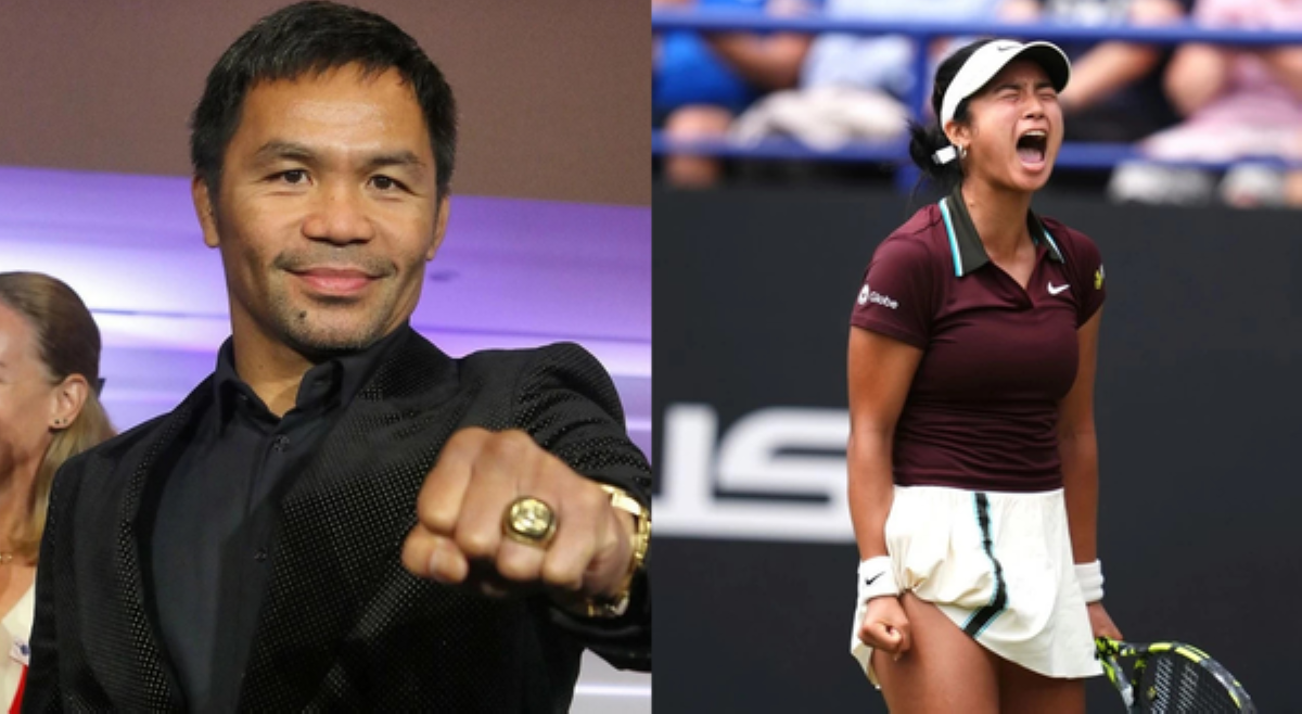 'Keep it up!' Manny Pacquiao, proud na proud kay Alex Eala