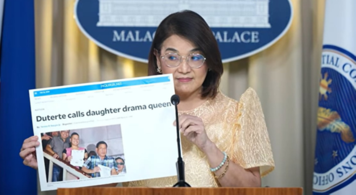 Usec. Castro may pa-resibo sa pagtawag ni FPRRD kay VP Sara na 'drama queen'