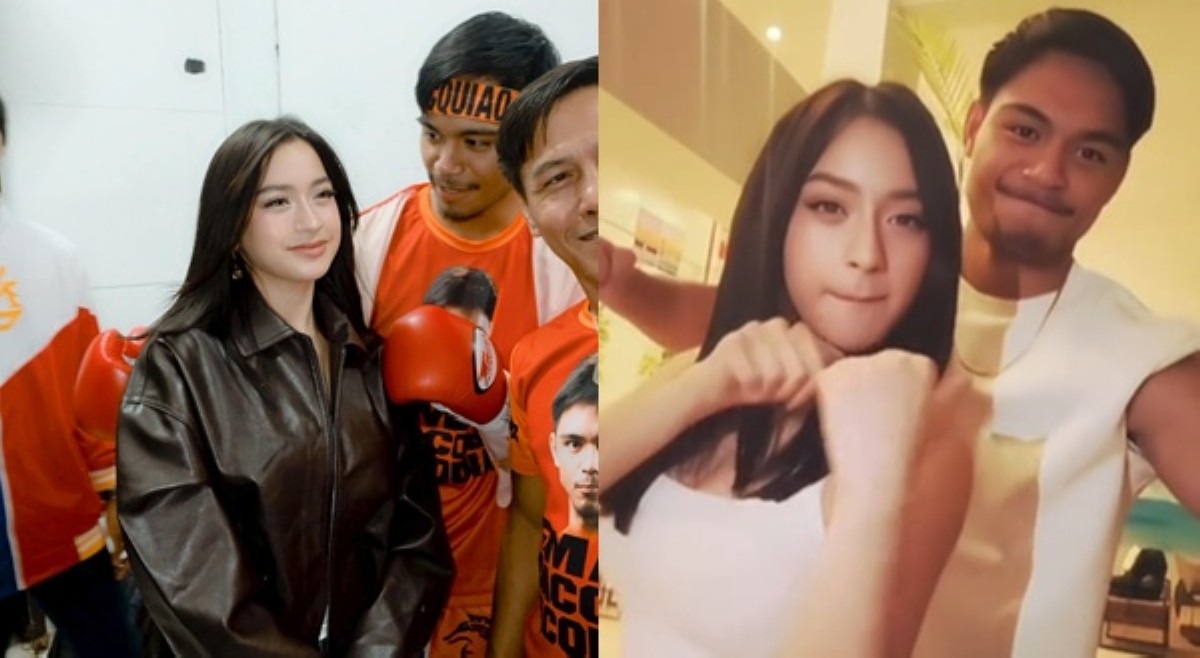 Mala-Jinkee ang datingan! Jillian Ward todo-suporta sa bakbakan, 'Big Guy' si Eman Bacosa Pacquiao
