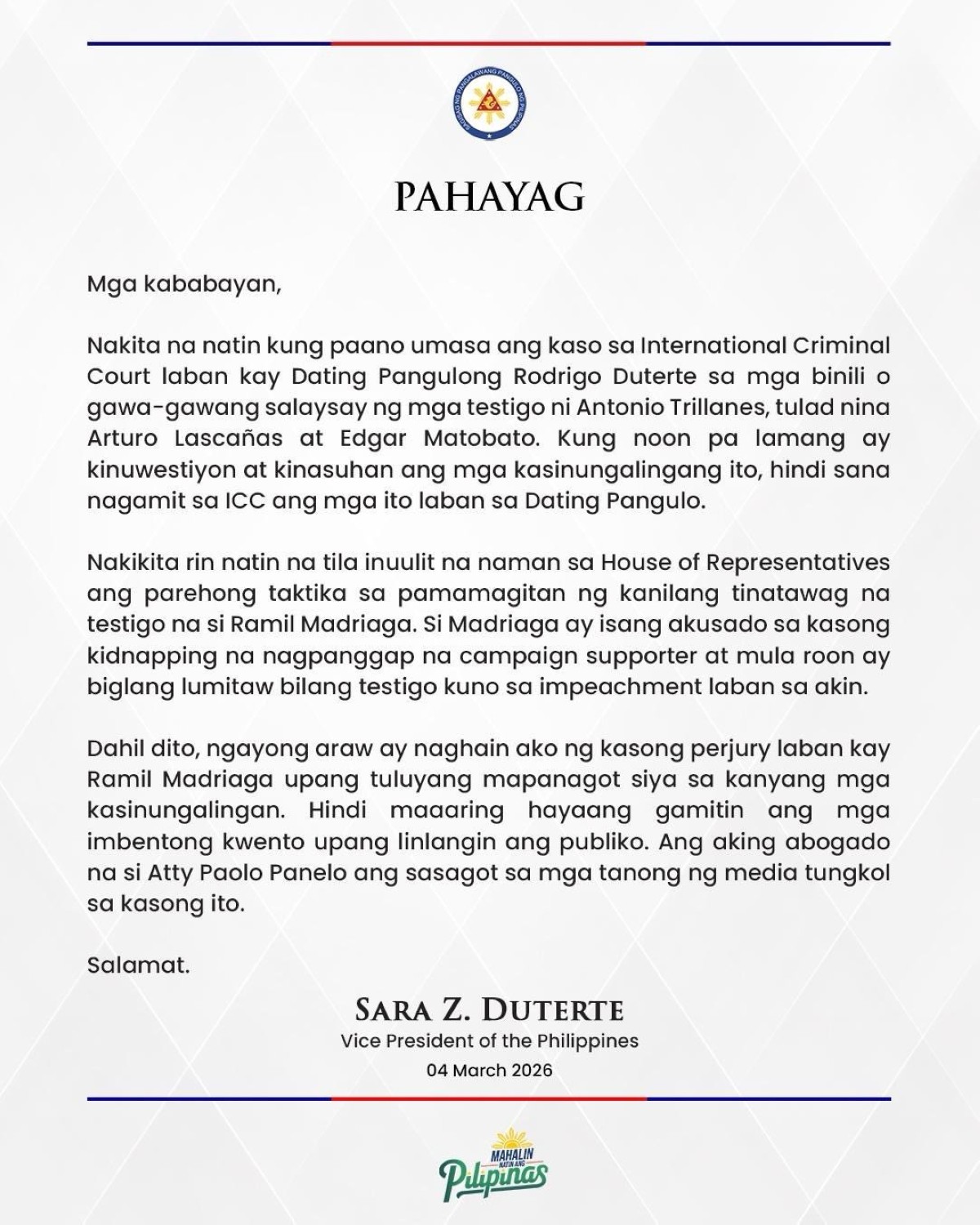 Photo courtesy: VP Sara Duterte (FB)
