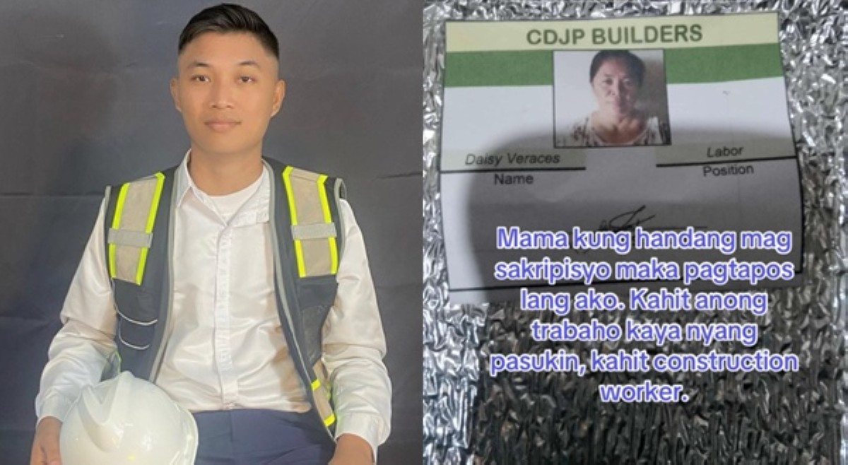 'Sobrang proud lang ako sa mama ko!' Civil engineering student, nagpugay sa nanay niyang construction worker