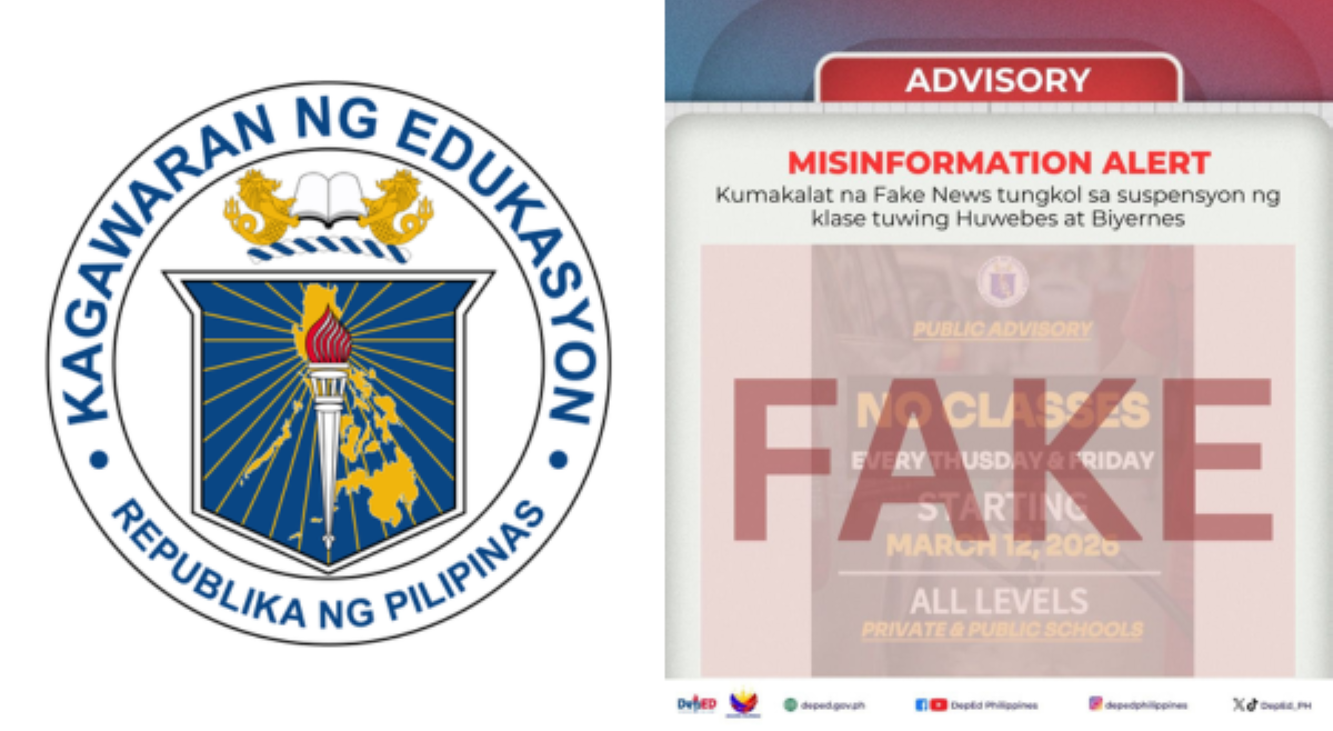 'Fake news!' DepEd, pinabulaanan suspensyon ng klase tuwing Huwebes, Biyernes