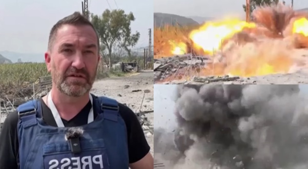 TV reporter, sugatan; missile ng Israel, tumama sa likuran habang live reporting!