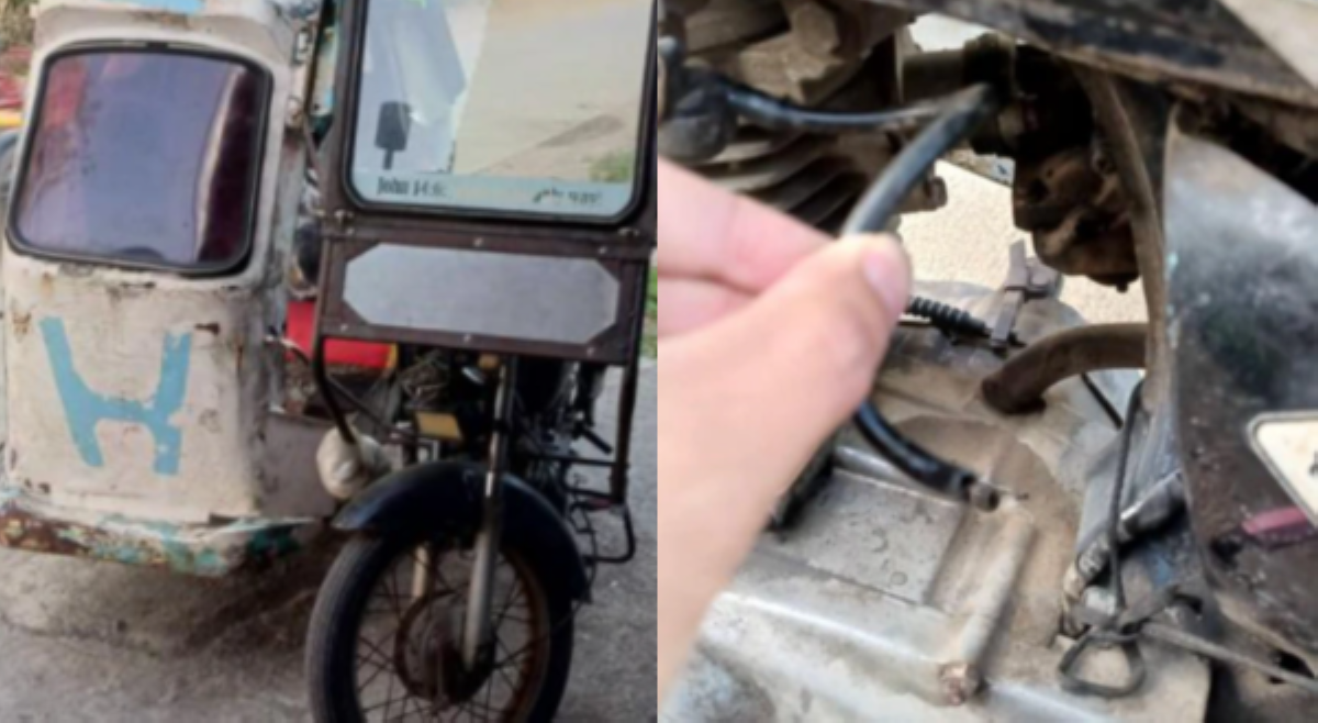Isa pang tricycle na nakaparada, ginatasan ng gasolina!