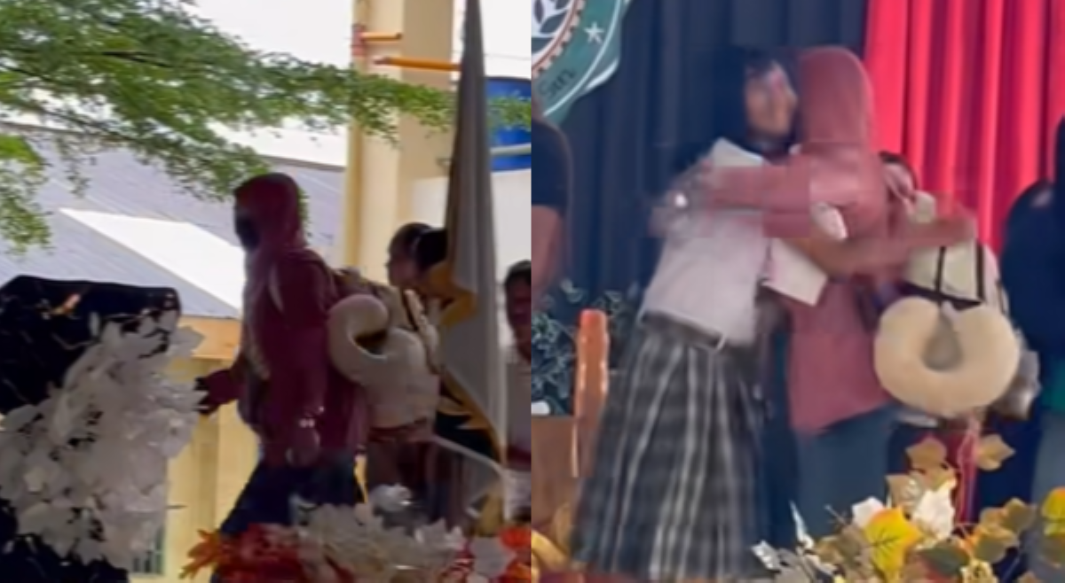 Recognition ng isang grade-7 student, nag-instant reunion sa nanay niyang OFW!