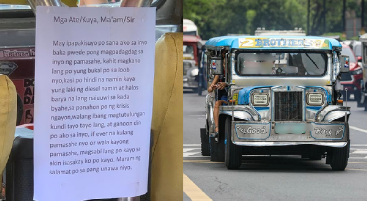Tsuper na gipit, nakiusap ng bukal sa pusong dagdag-pamasahe kahit maliit
