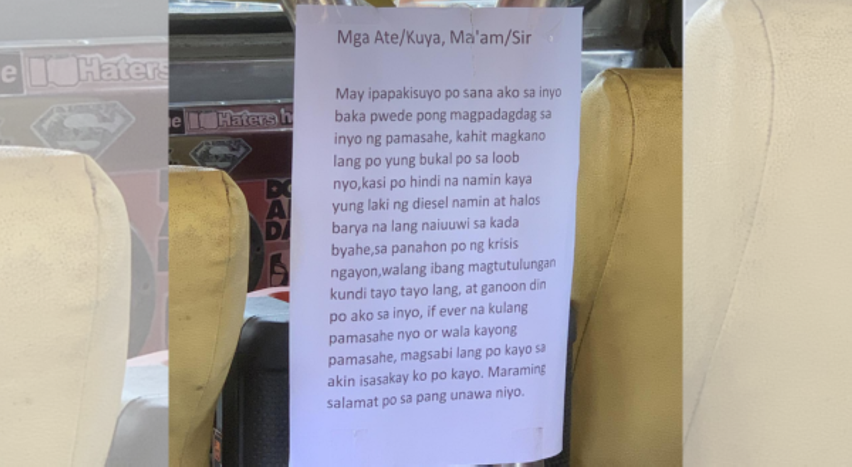 #BalitaExclusives: Estudyante, naantig sa mensahe ng tsuper sa gitna ng krisis sa produktong petrolyo