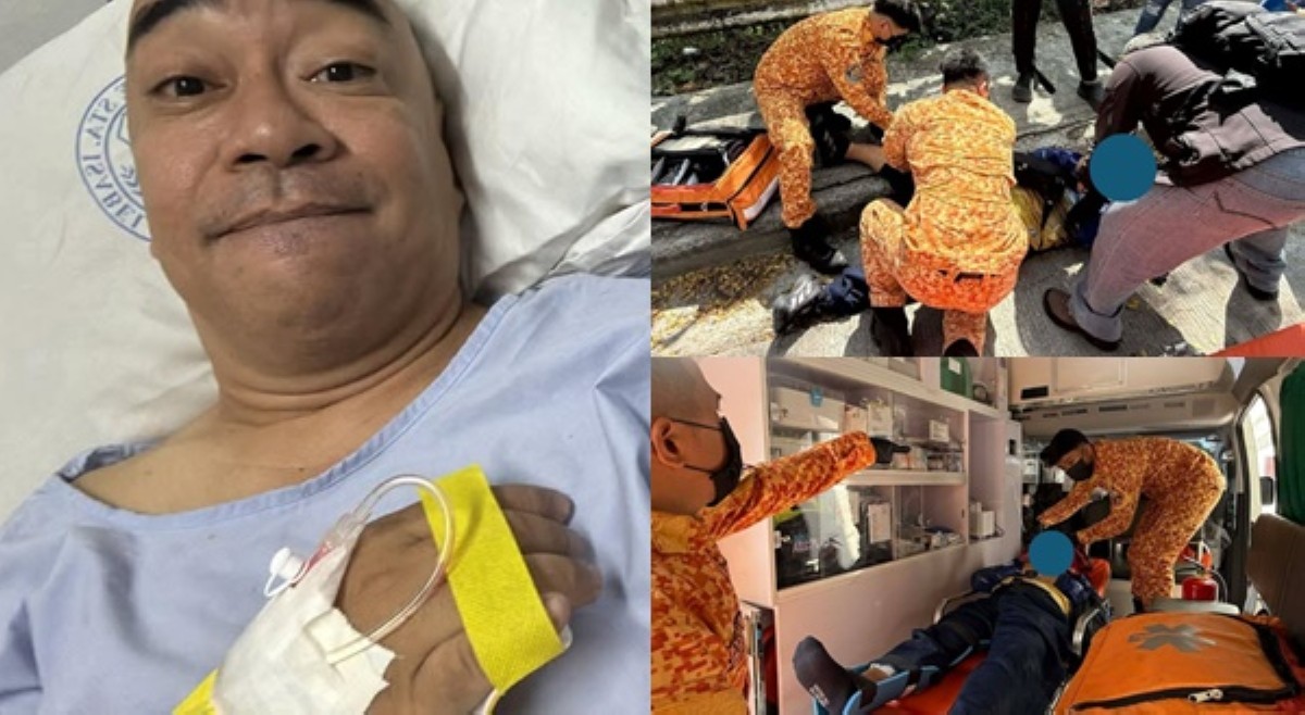 Wally Bayola, sumemplang sa motorsiklo; may kaunting sugat, bukol!