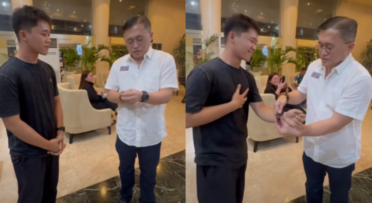Sen. Bong Go, nagbigay ng relo sa isang binatilyong kaboses ni FPRRD!