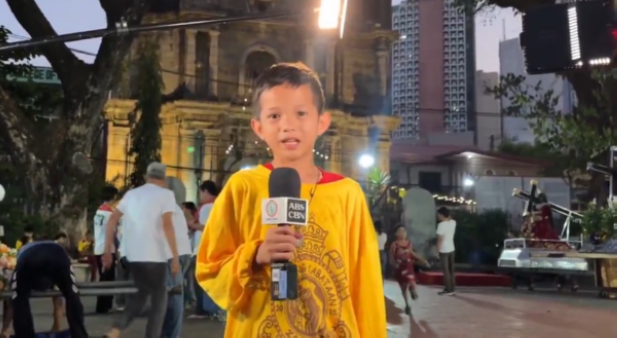 10-anyos na bata, bumida sa news reporting sa Makati!