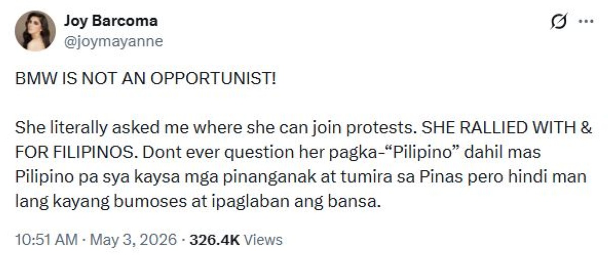 Joy Barcoma, rumesbak sa mga nagsasabing 'oportunista' si Bea Windorski!