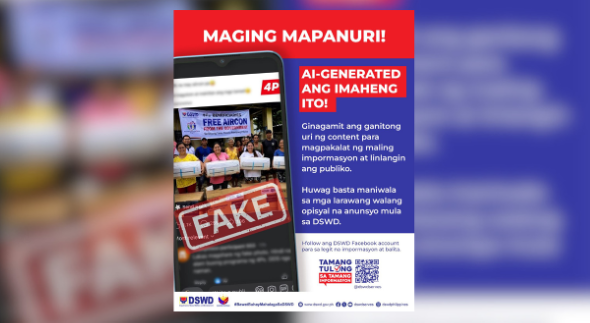 &lsquo;Bagong kagamitan sa 4Ps beneficiaries?&rsquo; DSWD, nagbabalang AI-generated ang kumakalat na litrato