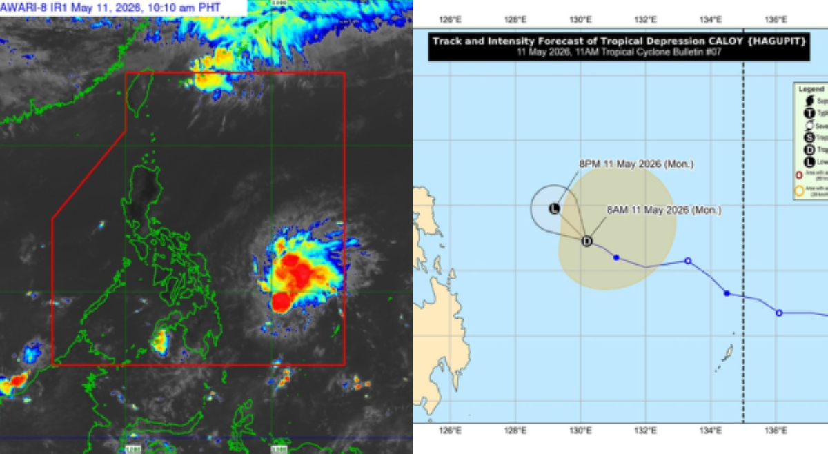 'Caloy,' patuloy na humihina