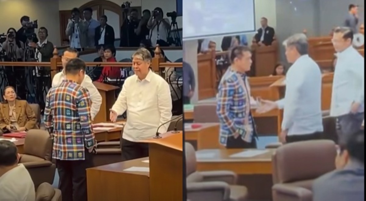 Sinigawan daw! Sen. Robin, tumangging makipagkamay kay Sen. Kiko