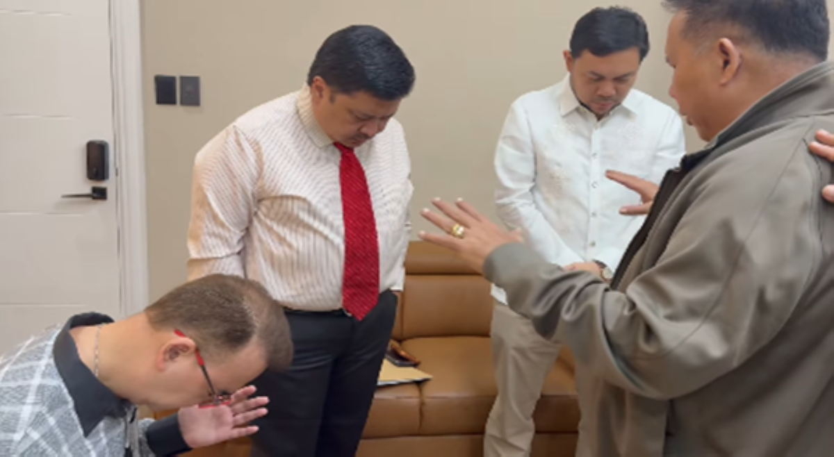 'Lord heal our land!' SP Alan, Sen. Mark, Sen. Jinggoy pinag-pray over ng bishop