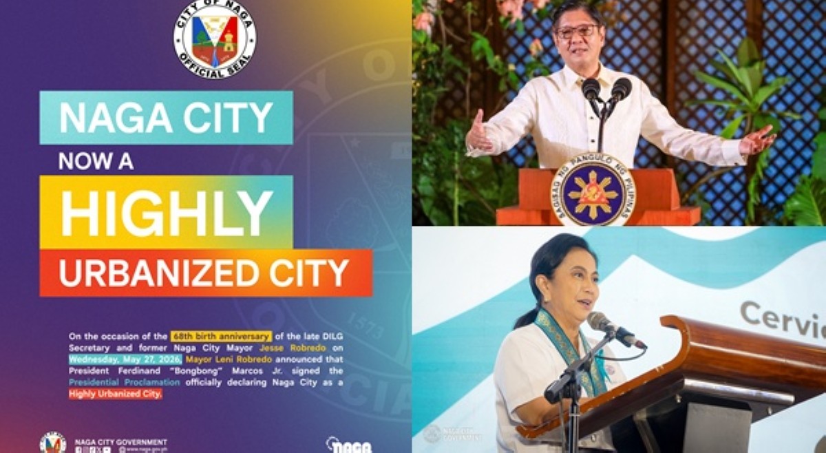 Proklamado ni PBBM: Naga City, isa nang Highly Urbanized City!