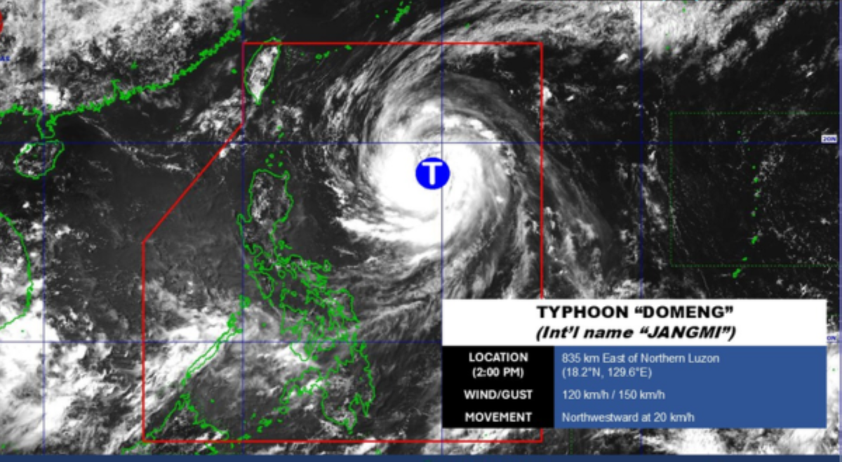 Severe Tropical Storm 'Domeng,' mas lumakas bilang 'typhoon'