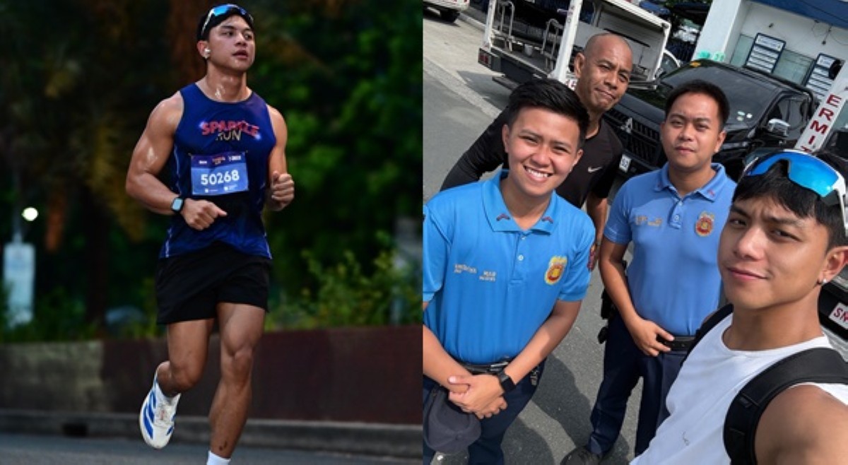 Royce Cabrera nadekwat ang pawisang towel, damit sa Sparkle Run