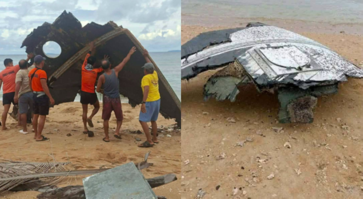 Hinihinalang rocket debris, narekober sa Palawan