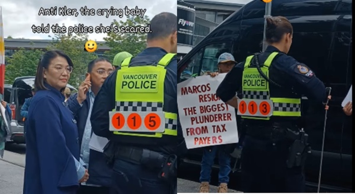 PCO Usec Castro, tinalakan ng ilang Pinoy protesters sa Canada; sigaw 'Marcos resign!'