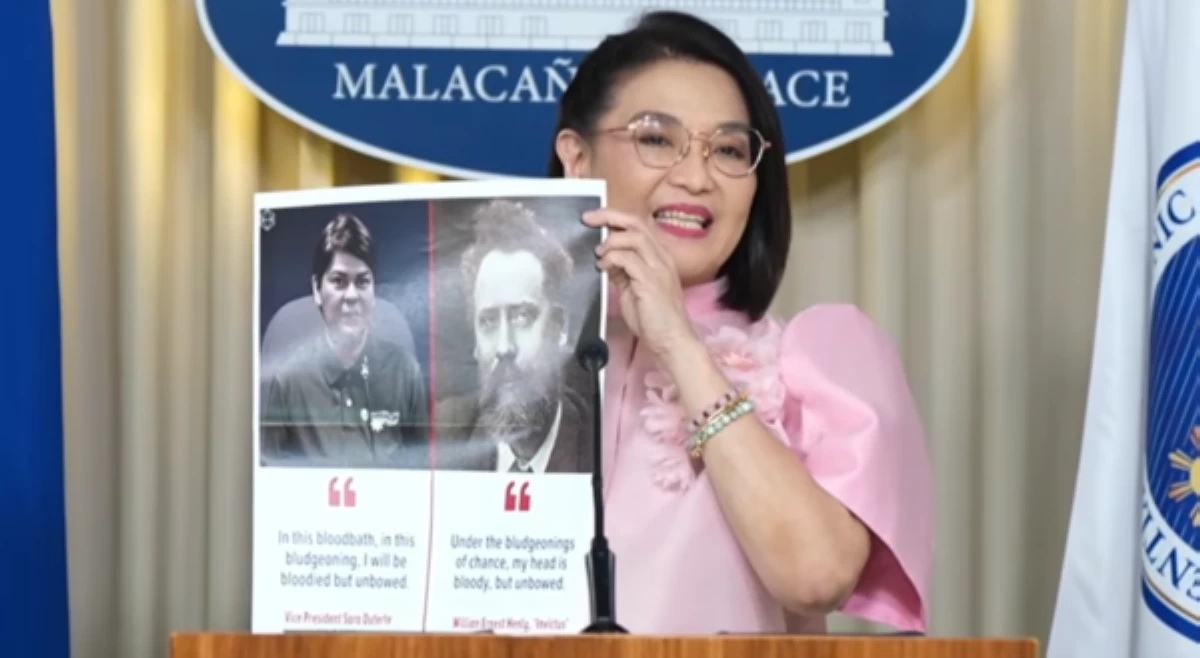 Usec. Castro, ikinatuwang may basehan pahayag ni VP Sara na hango sa tulang 'Invictus'
