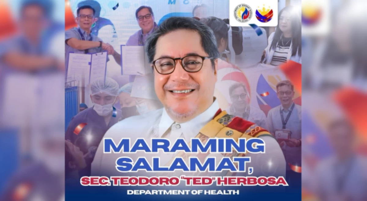 DMW, pinasalamatan kahusayan, dedikasyon ni ex-DOH Sec. Ted Herbosa