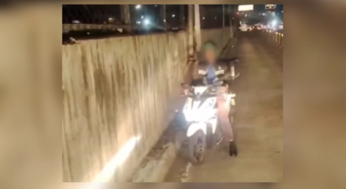 Traffic enforcer na nag-counterflow sa EDSA bus lane, suspendido lisensya!