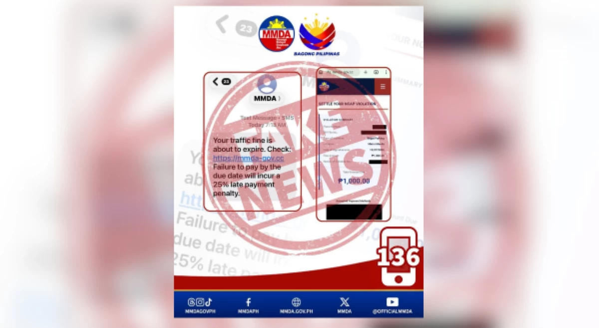 MMDA, nagbabala sa pagkalat ng NCAP text, website scam