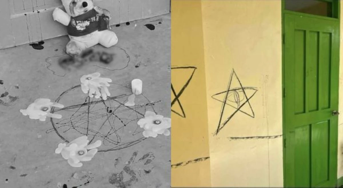 Pinaniniwalaang Satanismong ritwal, ginawa umano sa loob ng paaralan sa Iloilo!