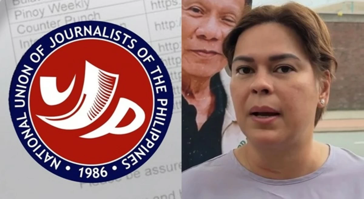 Taktika ng diktador! NUJP, pumalag sa insulto ni VP Sara sa PH media