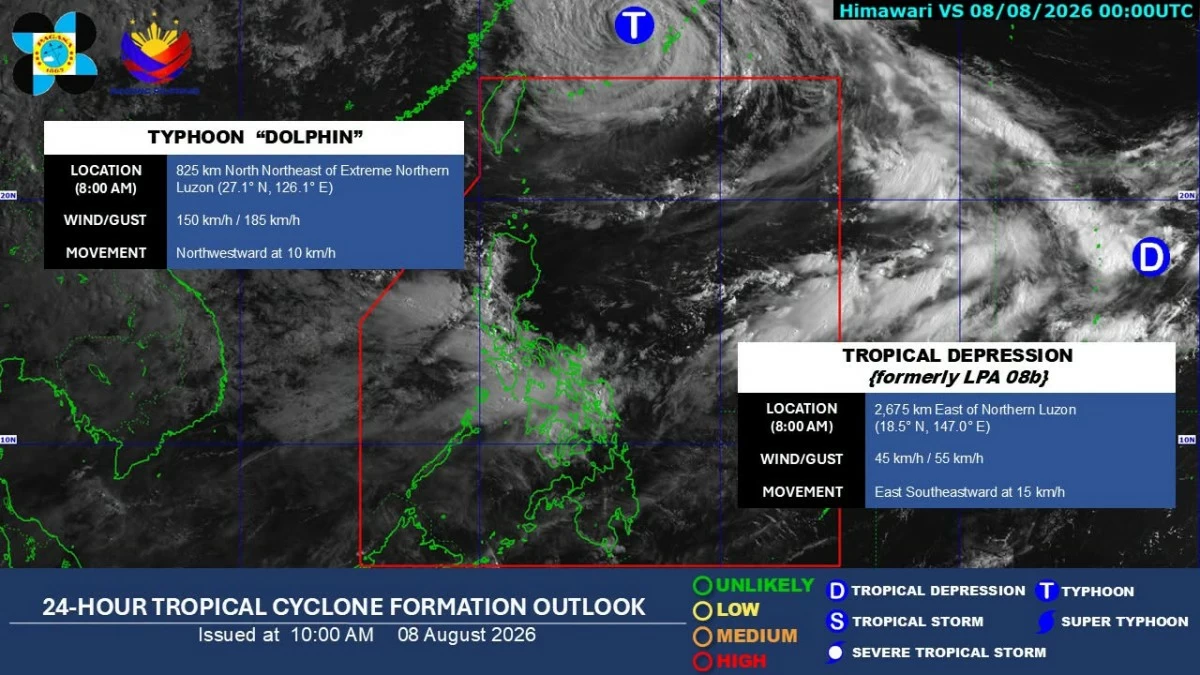 LPA sa labas ng PAR, lumakas bilang tropical depression!