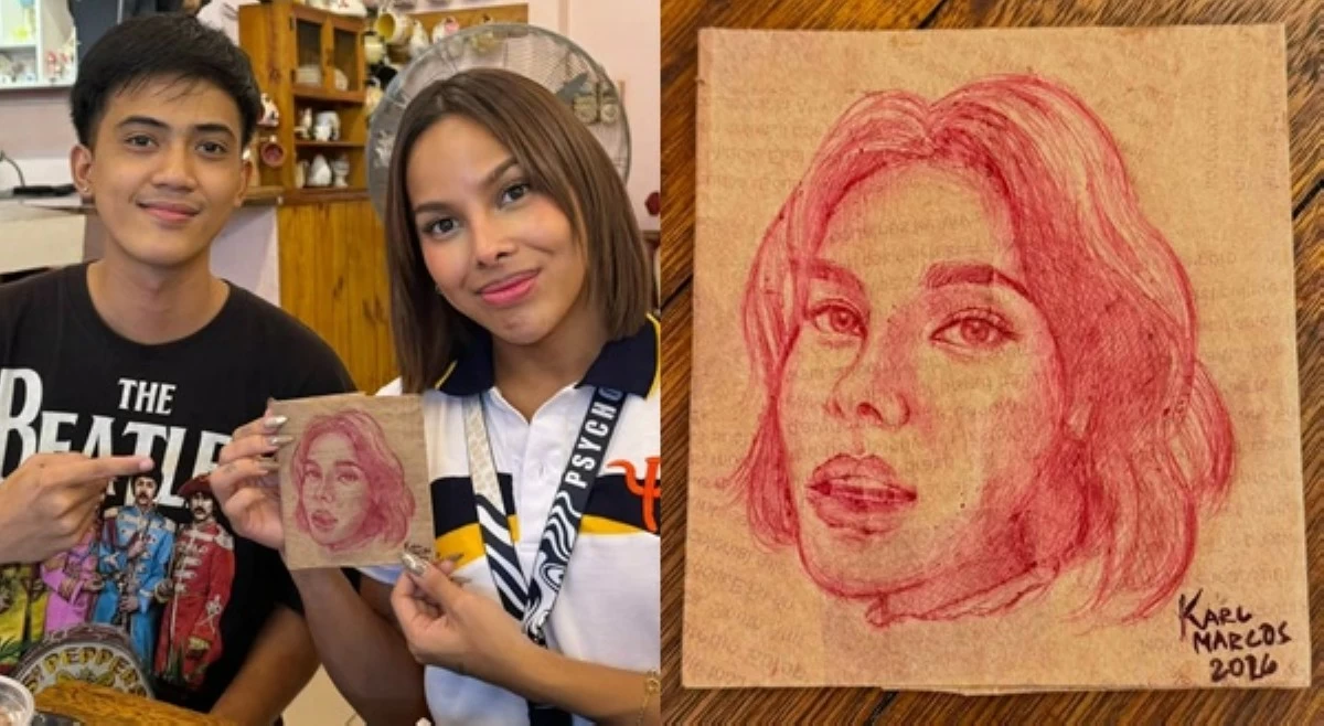 &lsquo;This means a lot!&rsquo; Awra, dinrawing ng gwapong boylet
